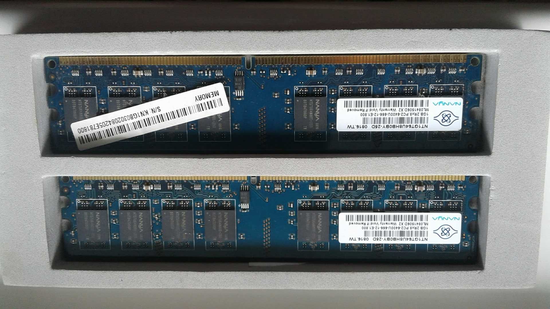 pamięć ram ddr2 Nanya 2GB (2x1GB)