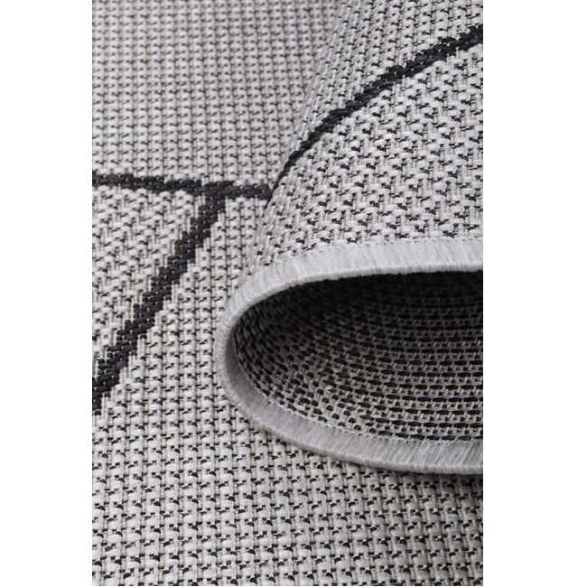 Dywan zewnętrzny wewnętrzny Jeans szary 50 x 80 cm modern