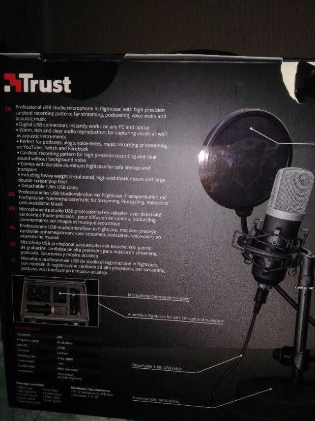 Стрімінговий Мікрофон TRUST GXT