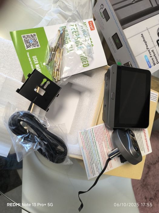 Video porteiro de porta de rua com monitor