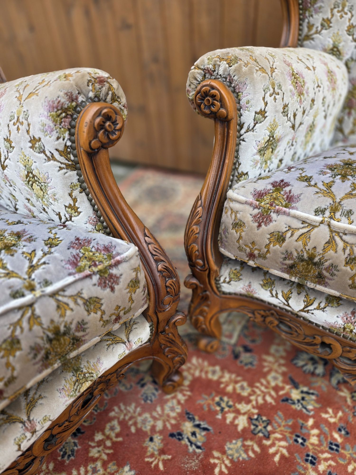 Królewski wypoczynek Ludwik sofa + 2 fotele  #1647 Stylowy Węgrów