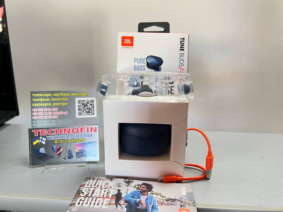 Блютуз Навушники JBL TUNE BUDS  З комплектом