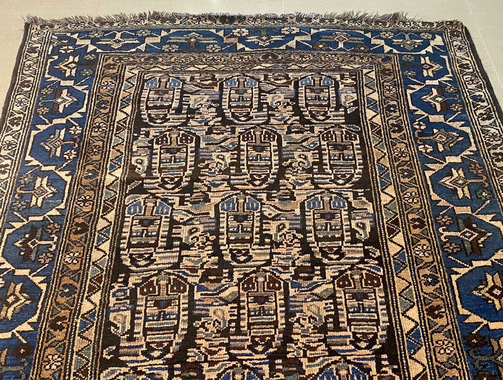 Antyk - Malayer Persja 186 # 137 Perski dywan ręcznie tkany z Iranu