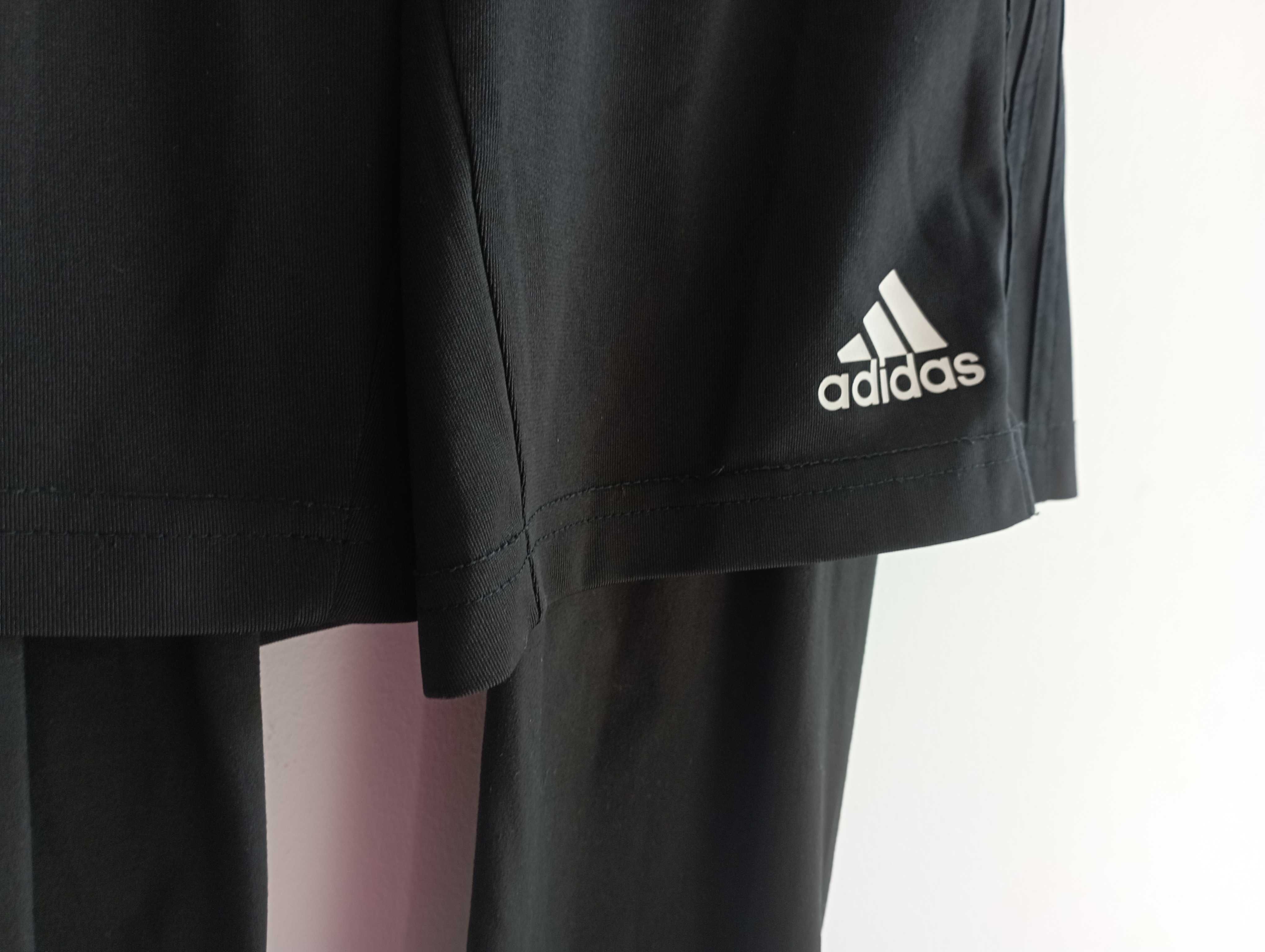 Adidas spodnie treningowe 140 legginsy spodenki 2w1