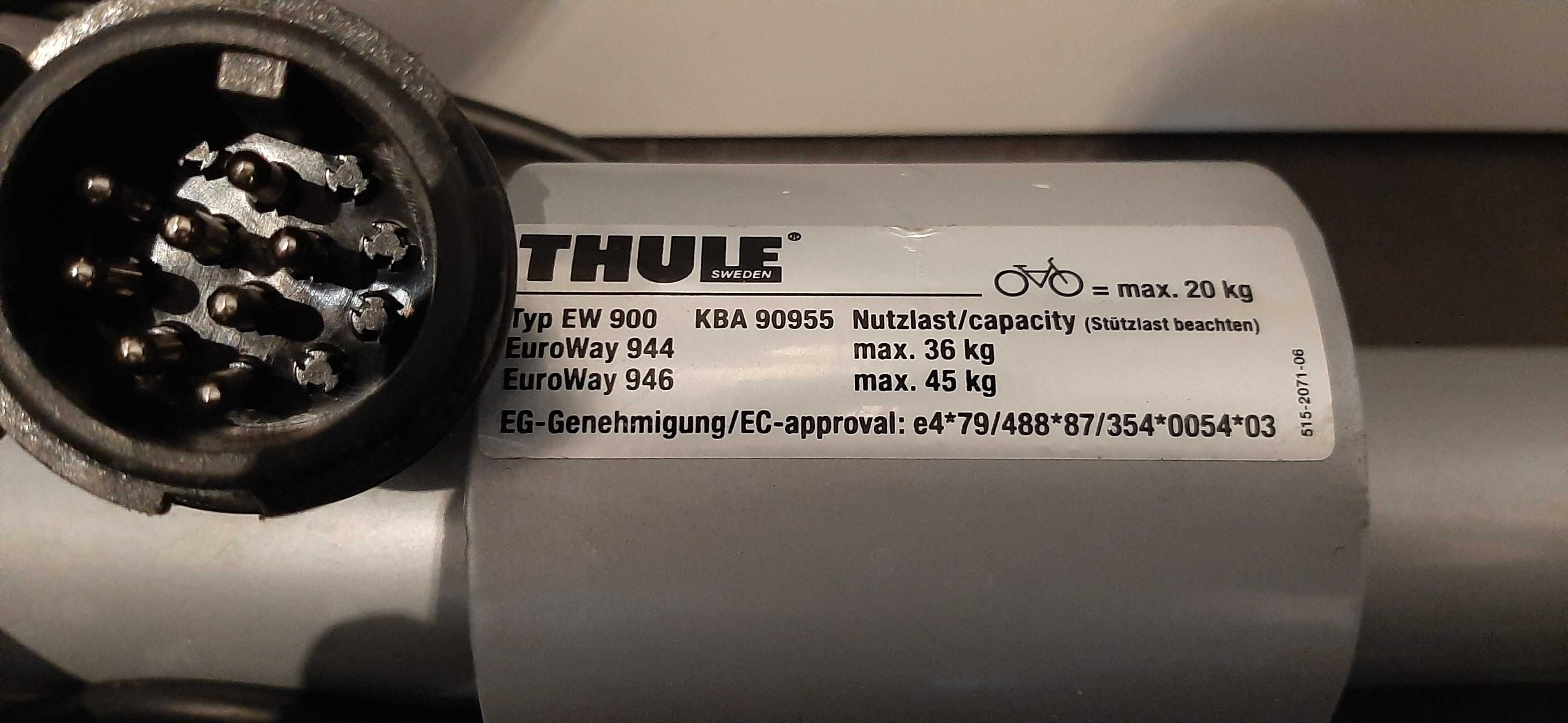 Platforma Thule EuroWay 944 uchylny bagażnik na hak 2 rowery, wysyłka