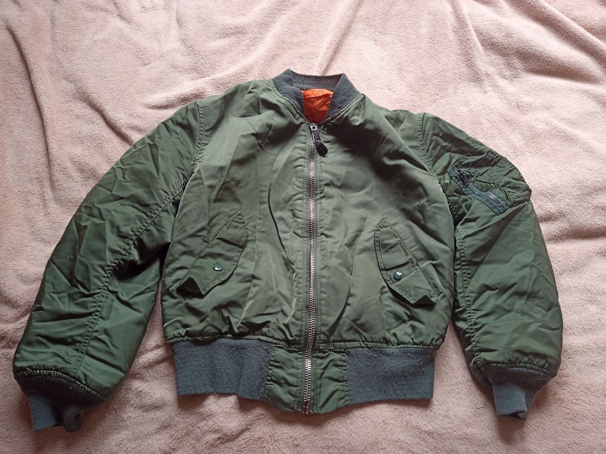 flek flyers ALPHA INDUSTRIES size S-M fit MA-1 US usaf Olive