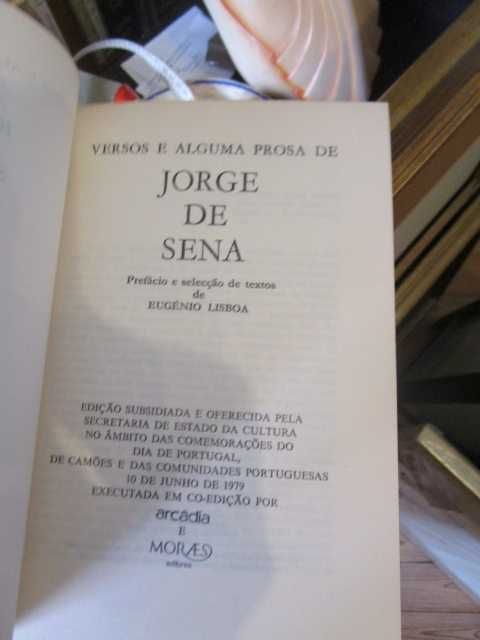 Jorge de Sena Versos e alguma prosa