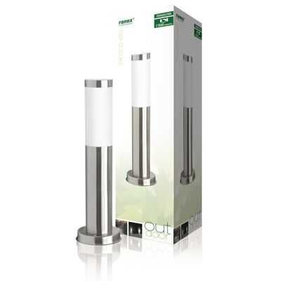 Ranex Słupek oświetleniowy do ogrodu, 20 W, chrom, 45 cm, RX1010-45