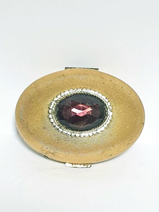 Linda caixa de pó de arroz vintage Germaine Monteil