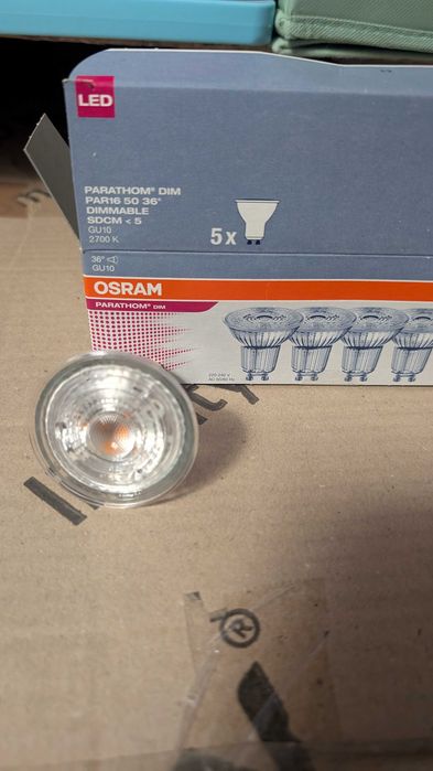 Osram 5 Pak Led Gu10 Halogen 43W = 50W 350Lm 2700K 36°