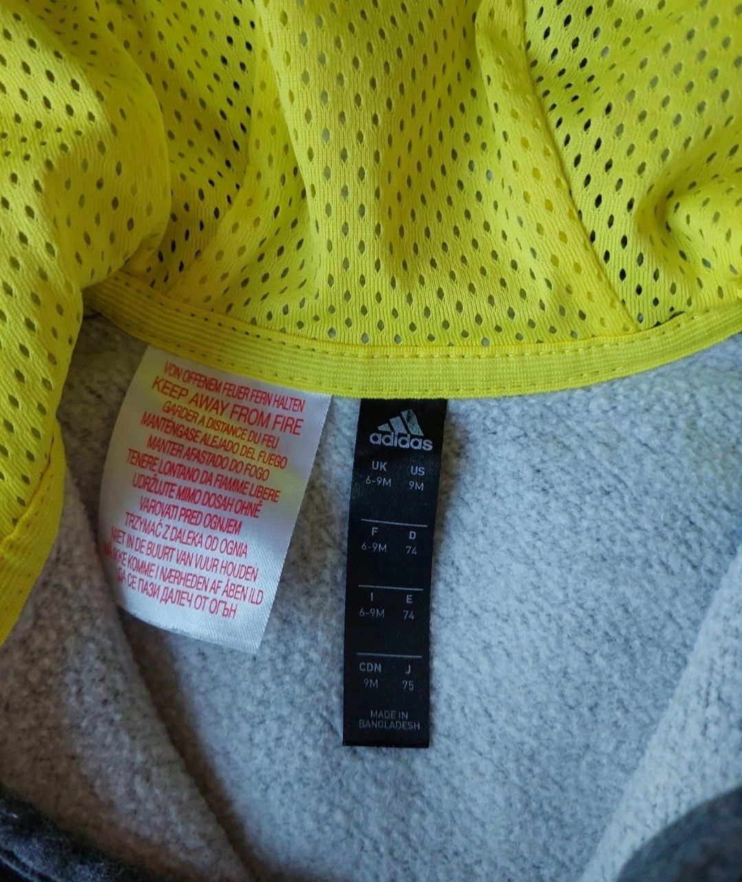 Dziecięcy niemowlęcy dres Adidas dla chłopca bluza spodnie komplet 74