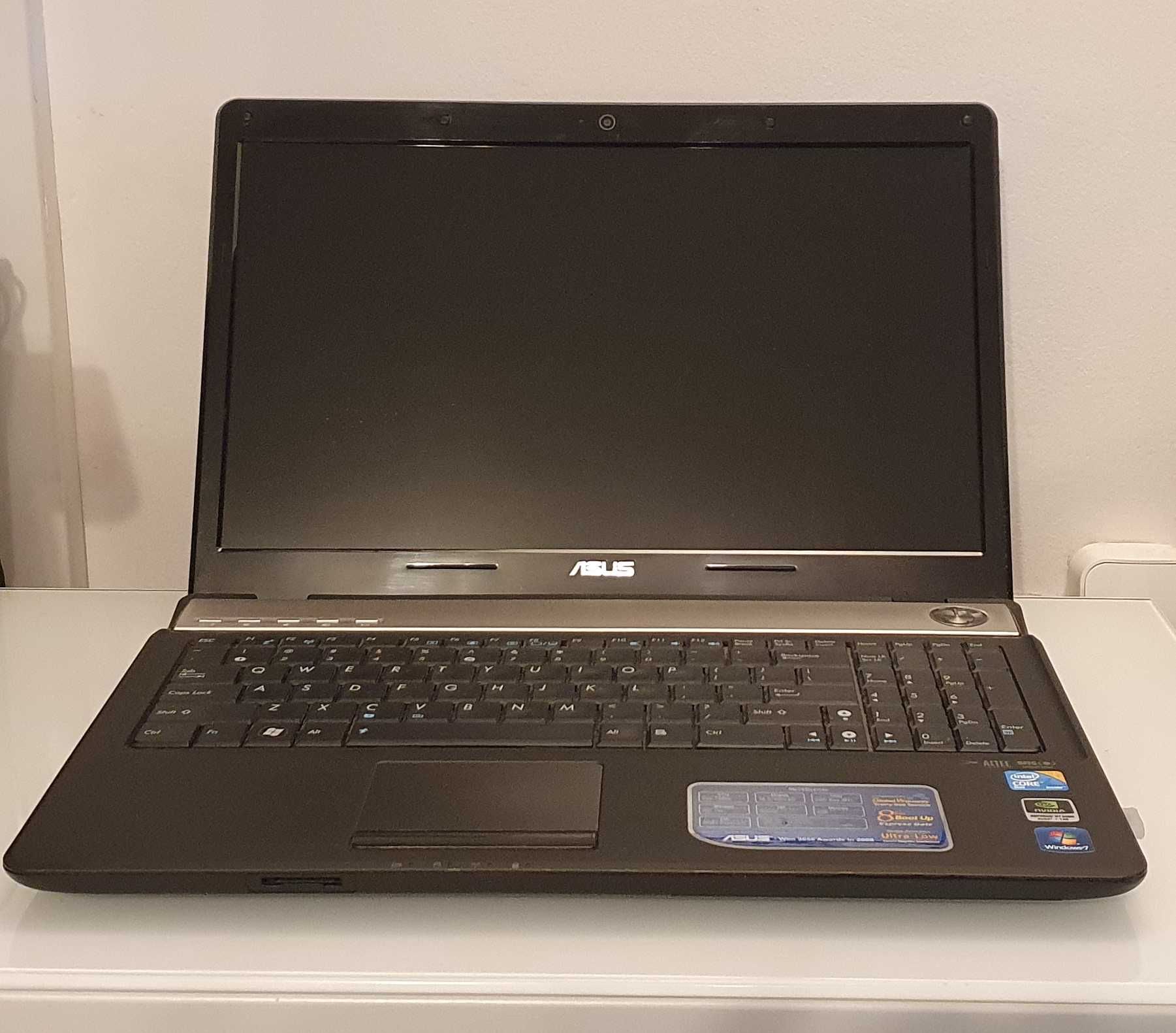 Laptop ASUS N61VG  Geforce GT 220M Intel Core 2 Duo T6600  2,2GHz