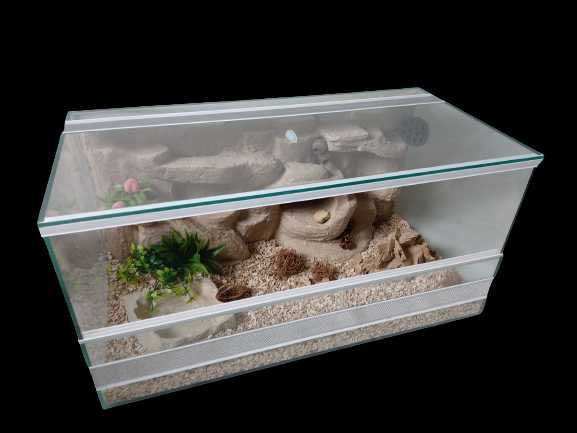 Terrarium pustynne dla gekona lamparciego agamy pytona TW15P AquaWaves