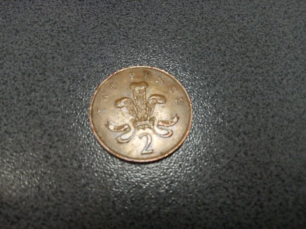 Moneta Elżbieta II , 2 Pence 1989 r