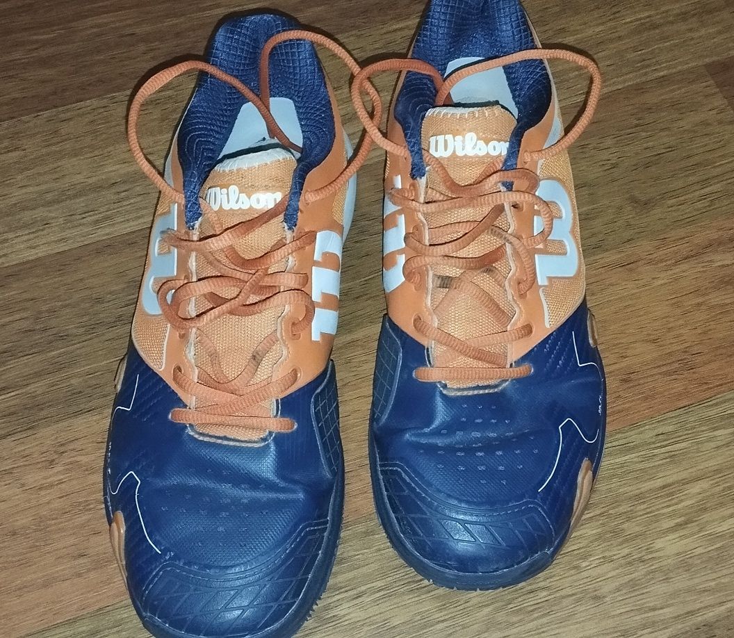 Тенісні кросівки чоловічі Wilson Rush Pro 2.0 clementine/navy/white