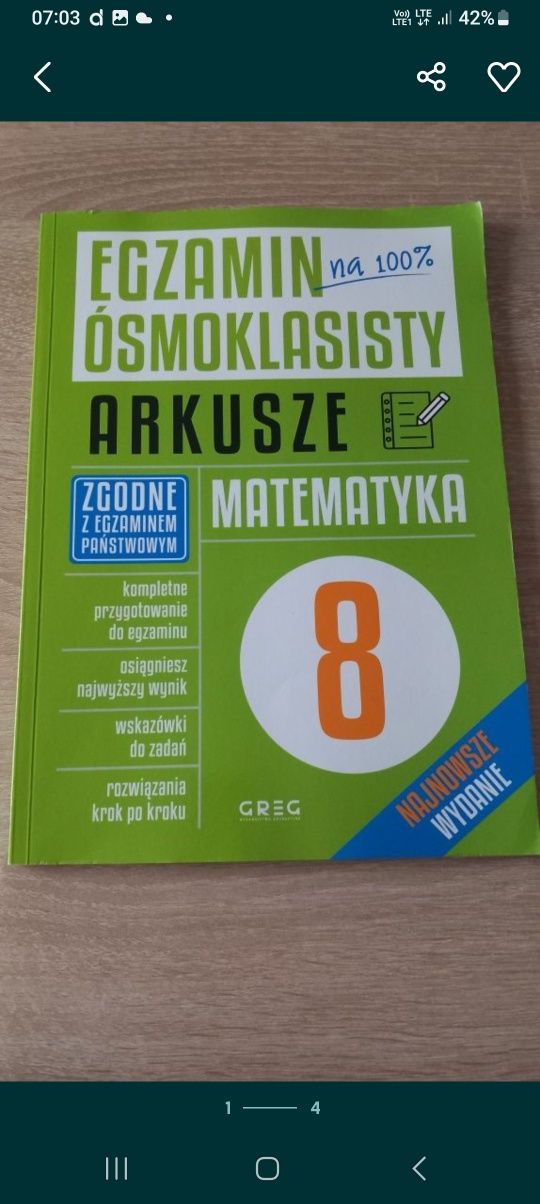 Matematyka egzaminy ósmoklasisty