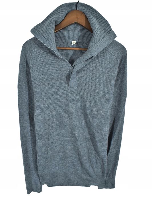 Tufte Męski Wełniany Sweter Trekkingowy Half Zip M