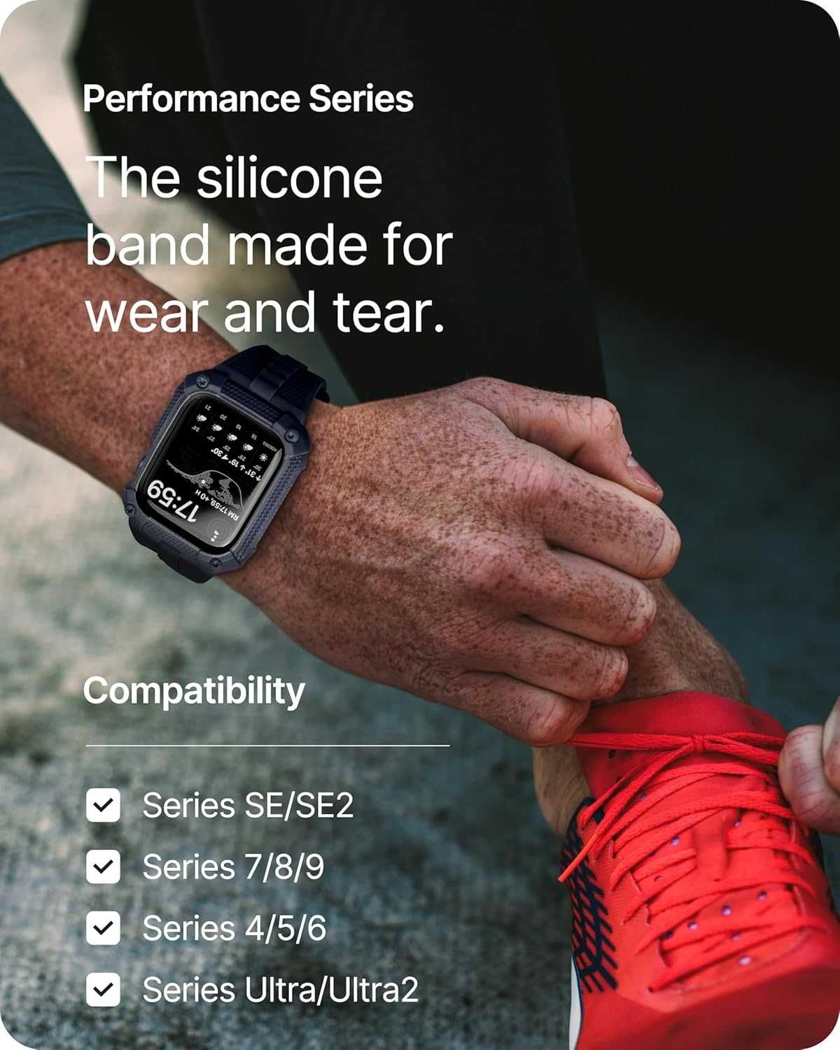 Fullmosa pasek Apple Watch pasek silikonowy typu Bumper