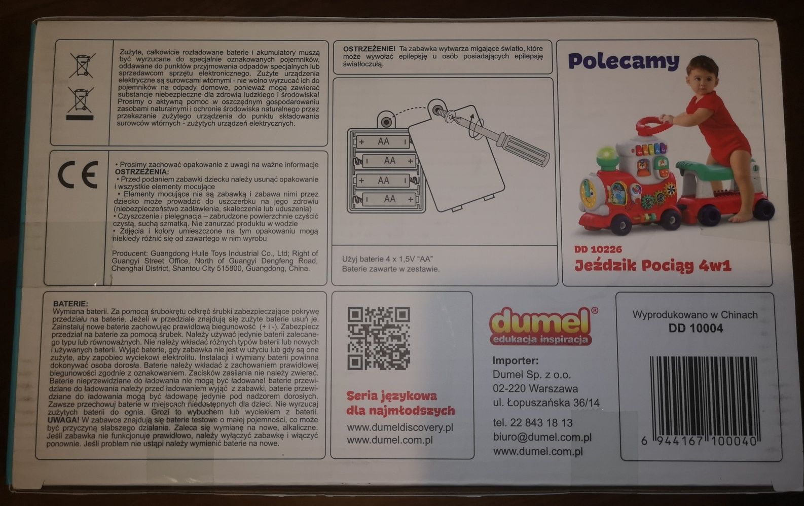 Dj Kocio zabawka interaktywna DUMEL mówi po polsku 18m+ światło dźwięk