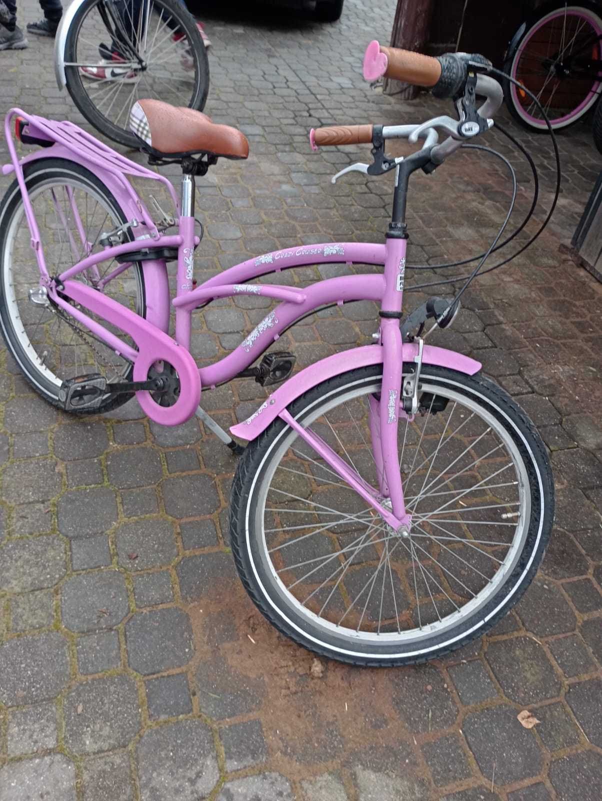 Rower Cruiser różowy