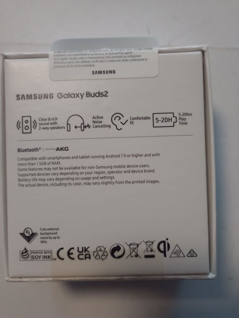 Słuchawki bezprzewodowe douszne Samsung Galaxy Buds 2