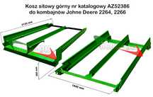 Kosz sitowy John Deere 2264,2266 górny