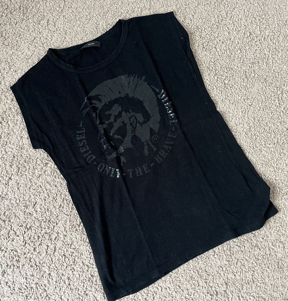 Diesel bluzeczka M czarna koszulka tshirt