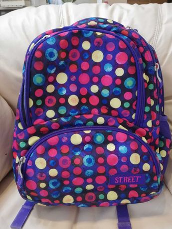 Plecak szkolny ST.REET - dla dziewczynki 44x33 cm, mieści A4