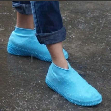 Силиконовые чехлы для обуви от дождя размер М розовые