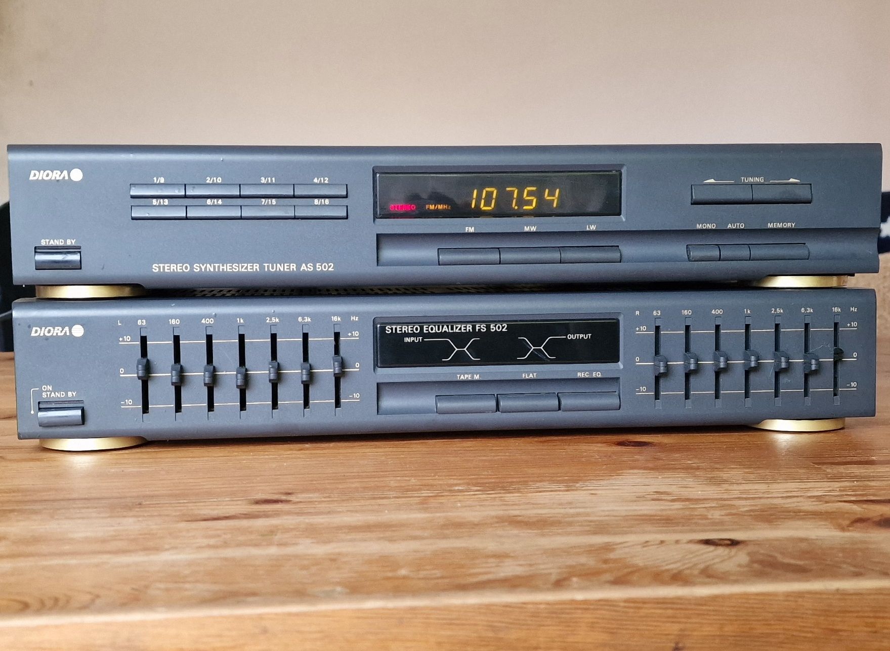 Tuner AS 502 Unitra Diora korektor FS 502 Tanio