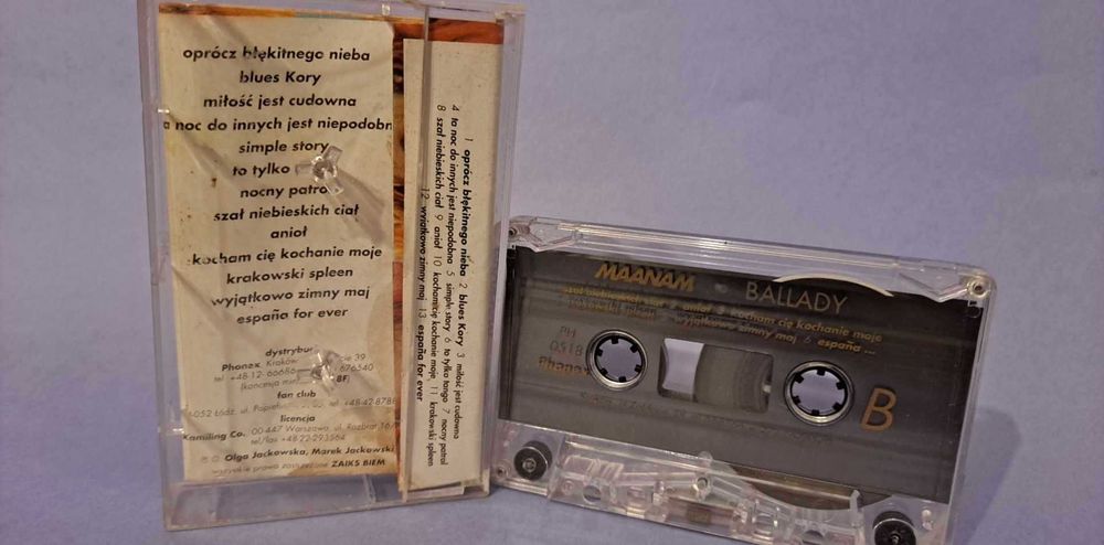 Maanam – Ballady 1993 PLAKAT MINI , kaseta magnetofonowa