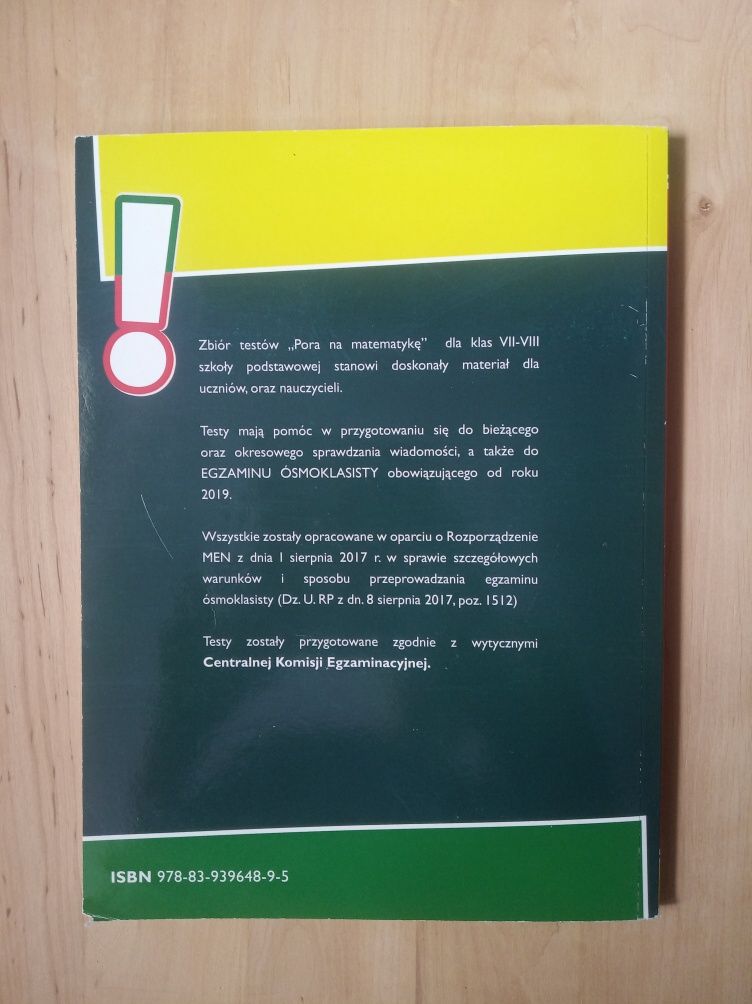 Testy matematyczne przygotowanie do egzaminu ósmoklasisty