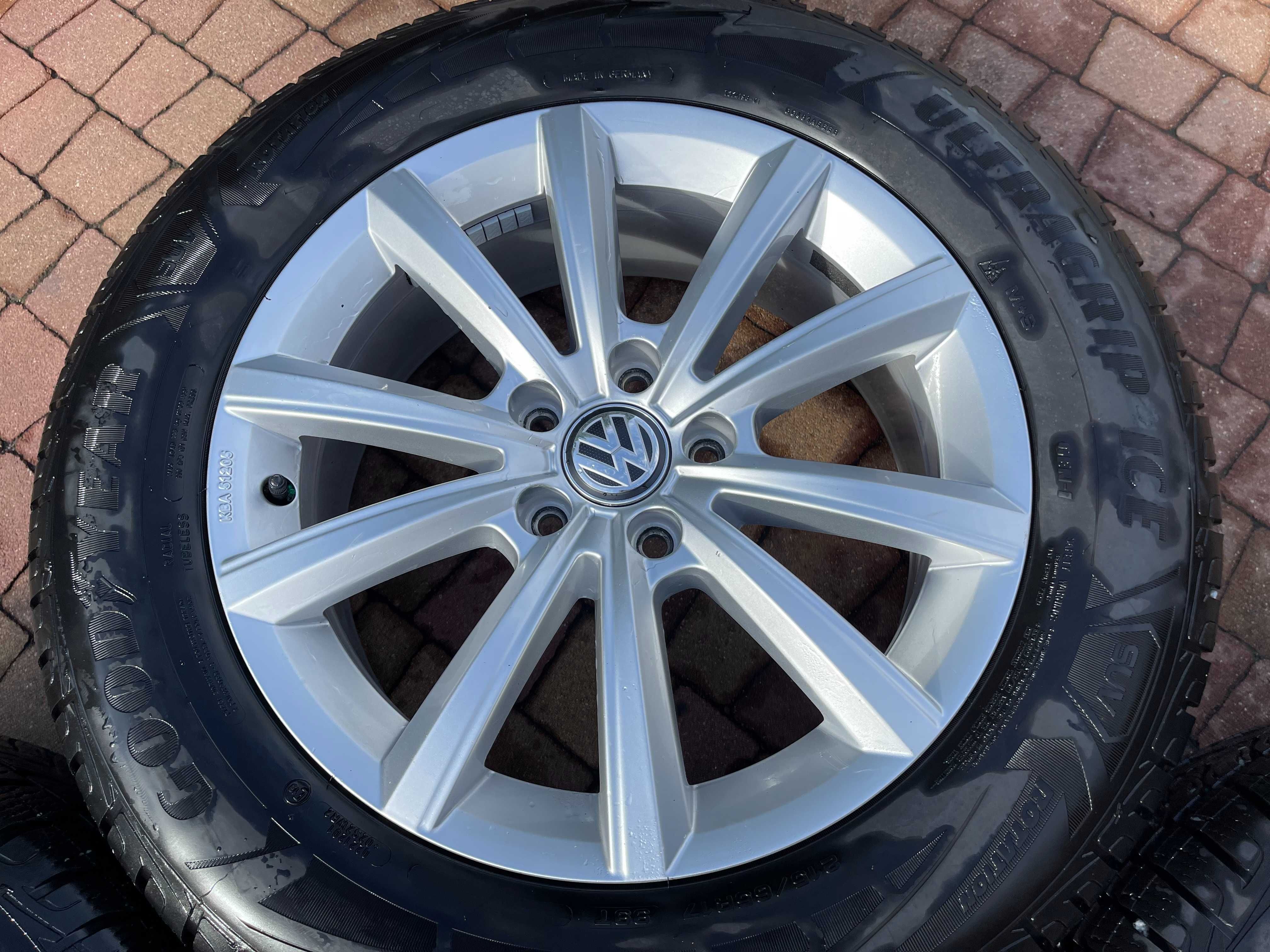 3604. Alufelgi 17" T-roc Tiguan II Passat oryginał 6.5Jx17 ET38 5x112