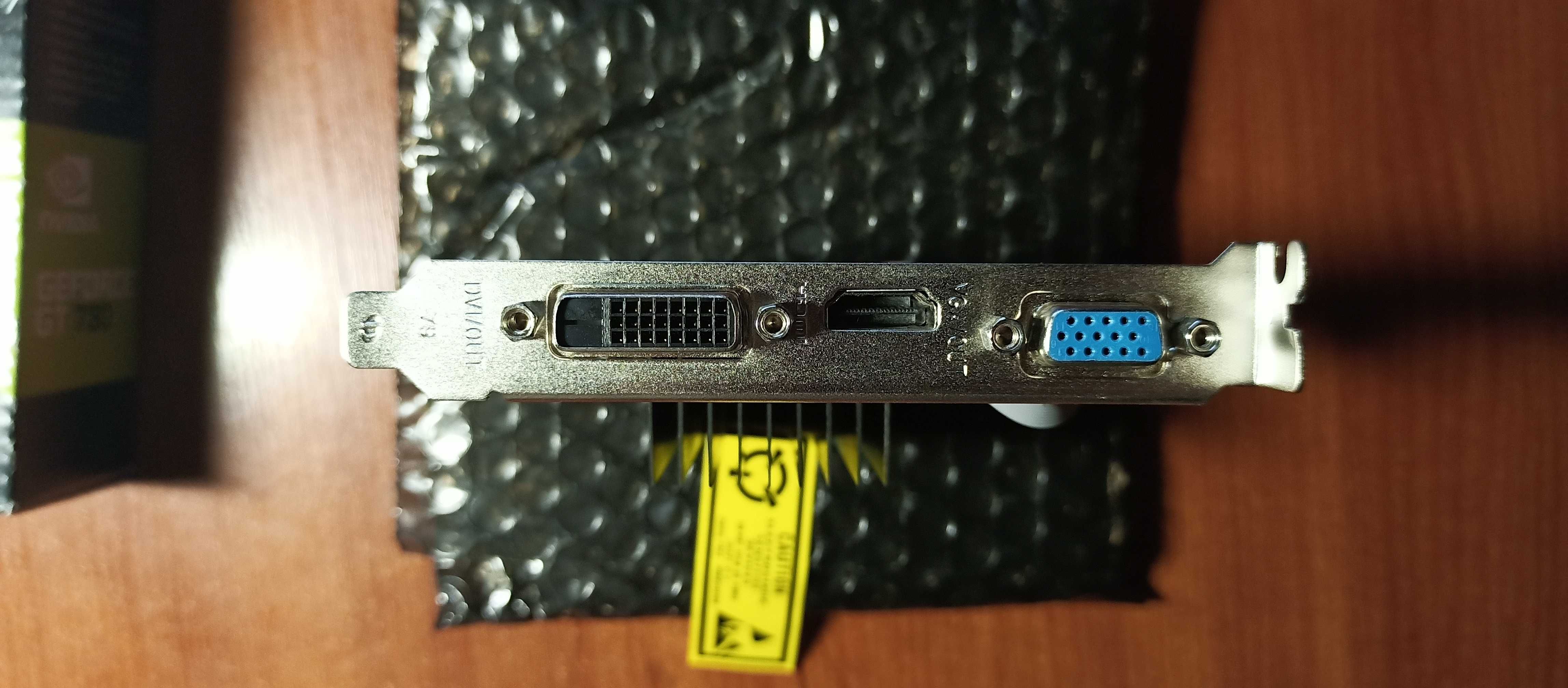 Видеокарта Gainward GeForce GT-730 (2048mb/64bit)+коробка,  документы.