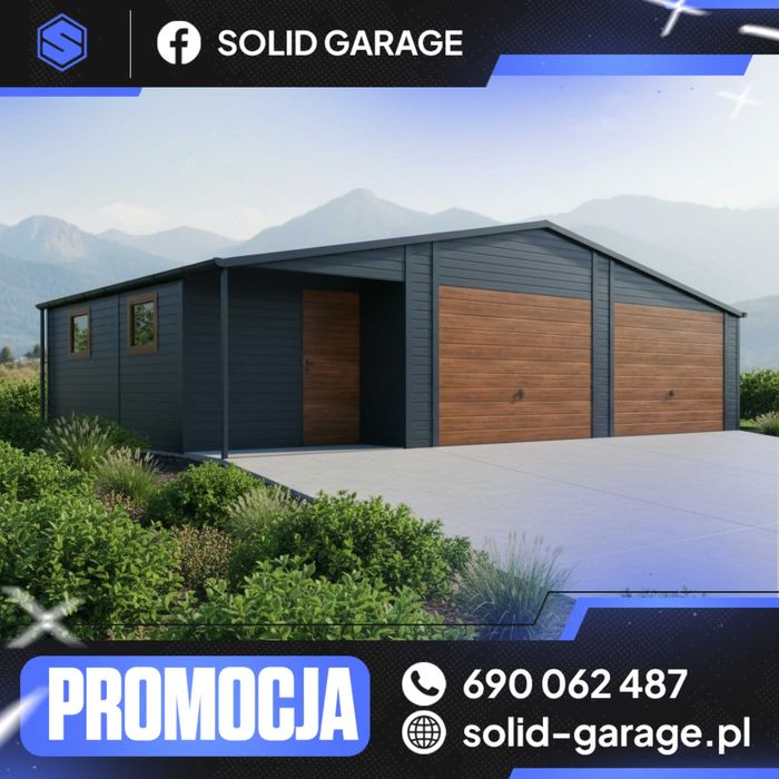 Garaż 10x6m drewnopodobny garaz blaszany |garaże na wymiar 9x7 10x8|