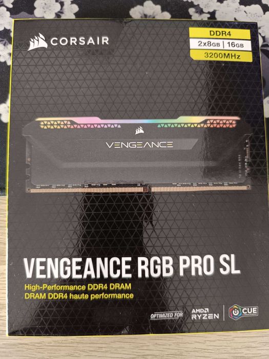 Memória RAM 16GB Vengeance RGB PRO SL