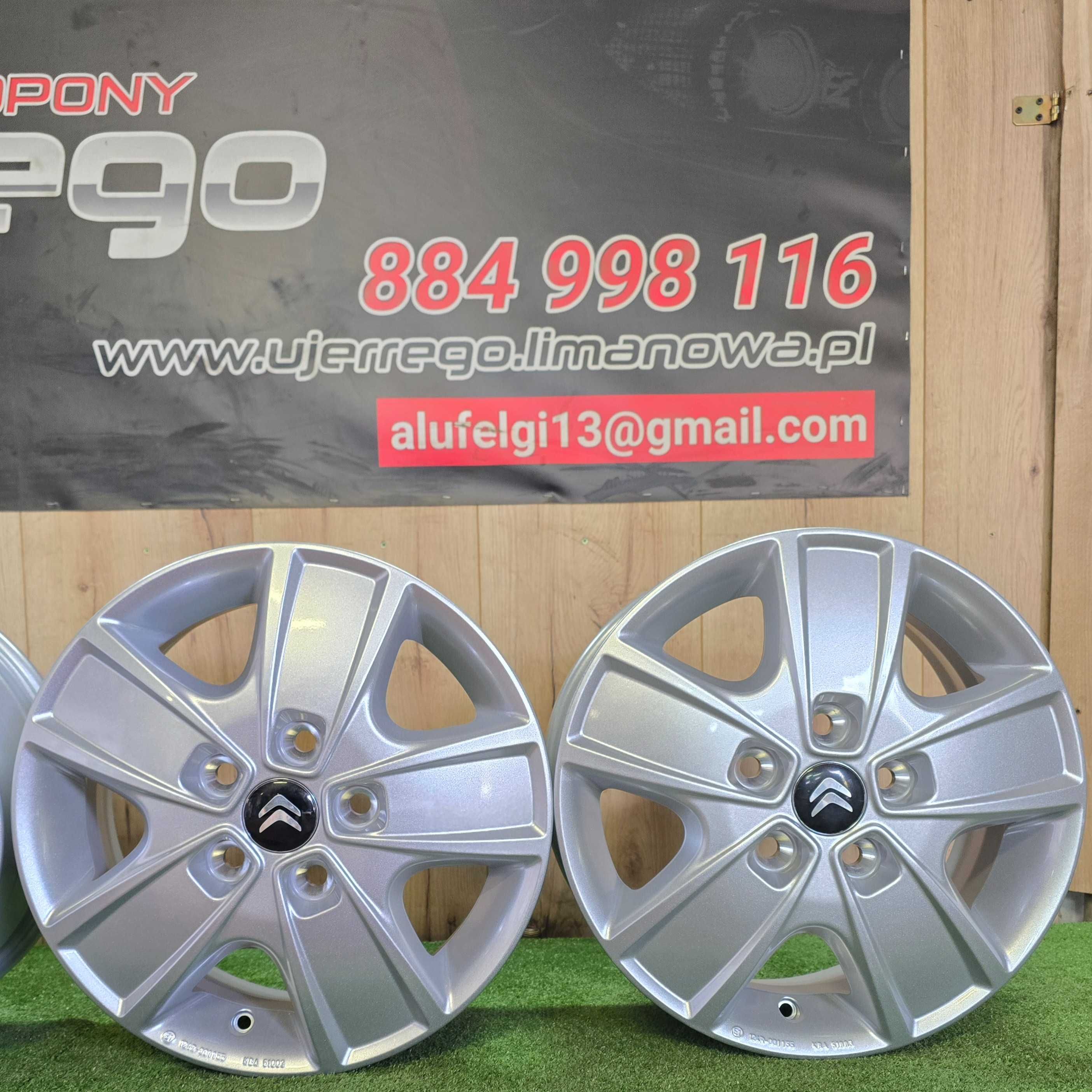 NOWE ALUFELGI CITROEN 16x5x118 - Jumper - Wzmacniana 1600KG na Felgę