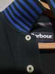 Поло  футболка Barbour з оригінальним в'язаним коміром  XXL