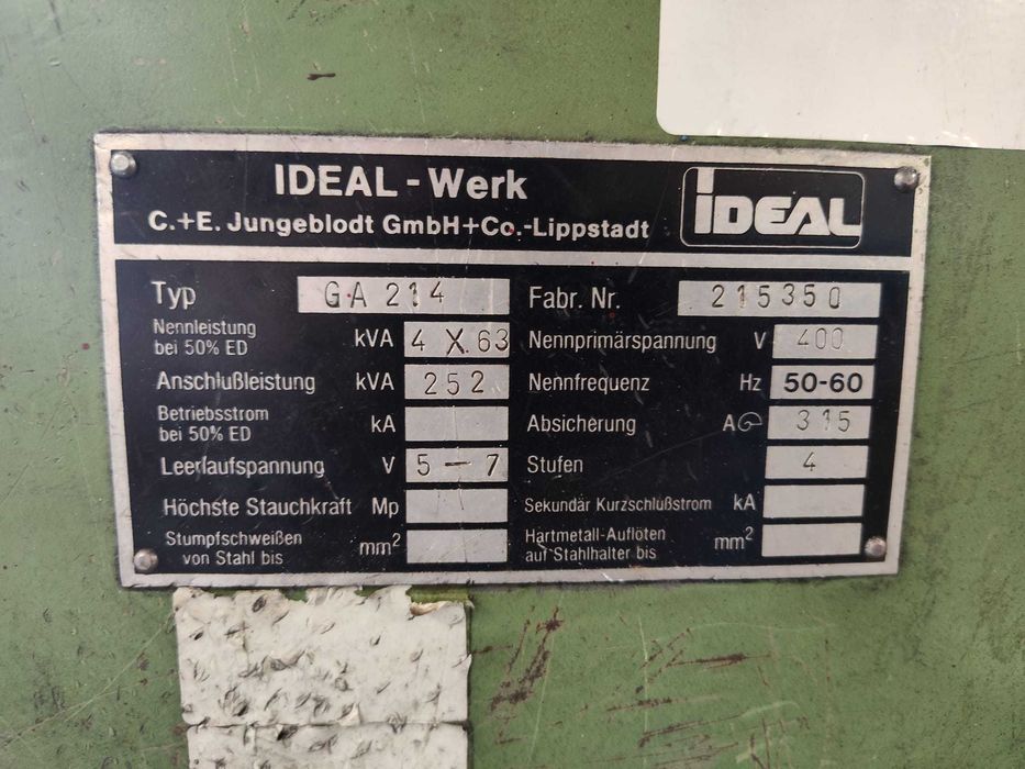 zgrzewarka wielopunktowa Ideal  GA 214