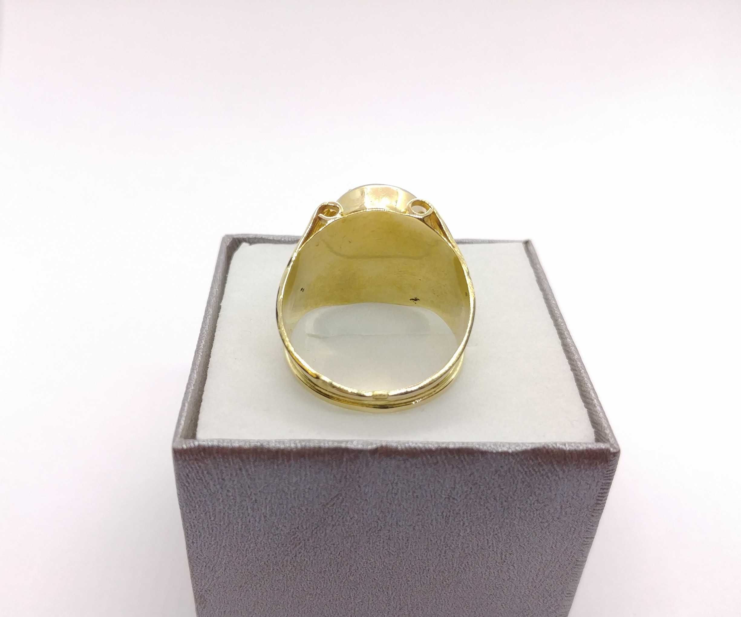 Złoty pierścień/sygnet 10,74g r.26 próba 585 Złoto jak nowe / LID