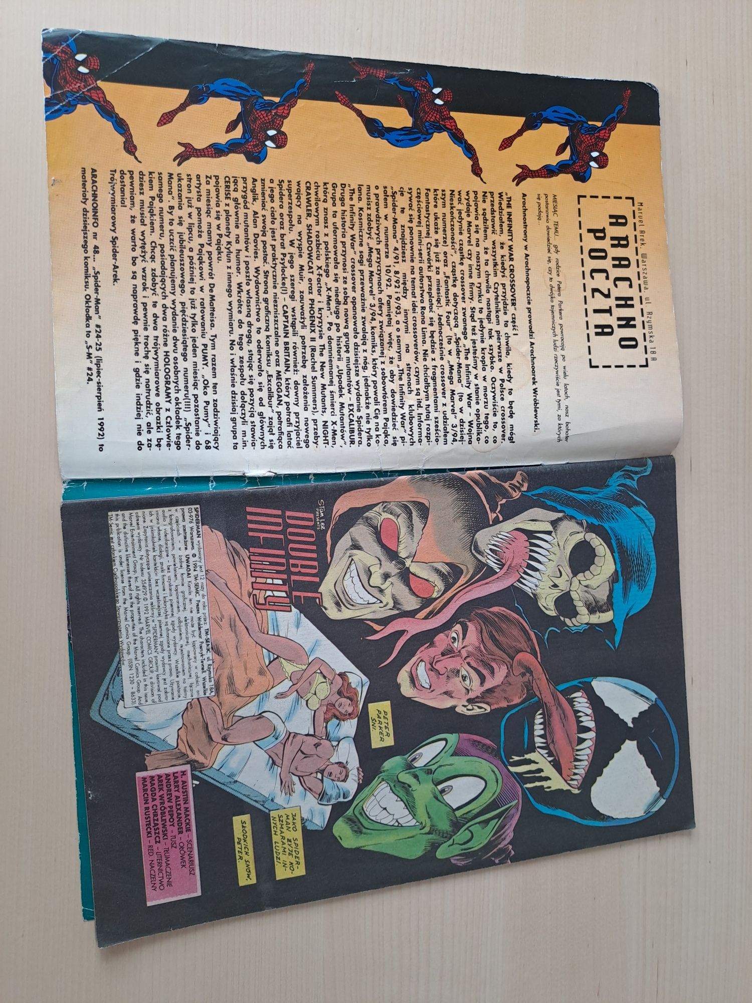 Komiks Spider-Man nr 6/94 Marvel Comics