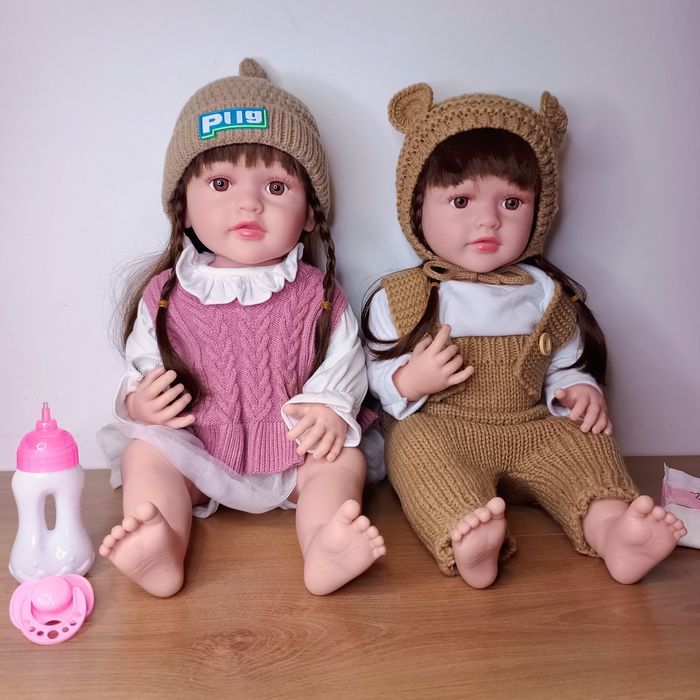 Лялька реборн 55 см реалістична,функціональна,вінілова,бебіборн reborn