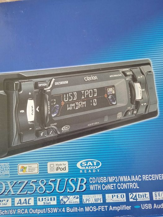 Автомагнітола Clarion dxz585USB