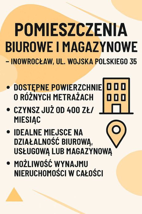 Wynajmę powierzchnie magazynową, komórki lokatorskie.