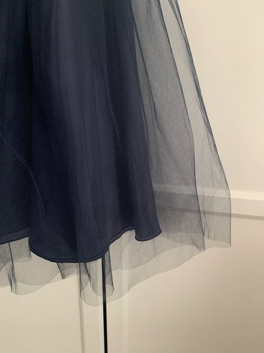 Sukienka damska elegancka na przyjęcie wesele - 36 - tiul, koronka,