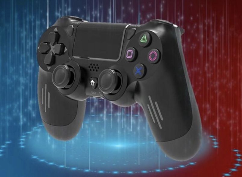 Pad kontroler bezprzewodowy do PS4 biały czarny