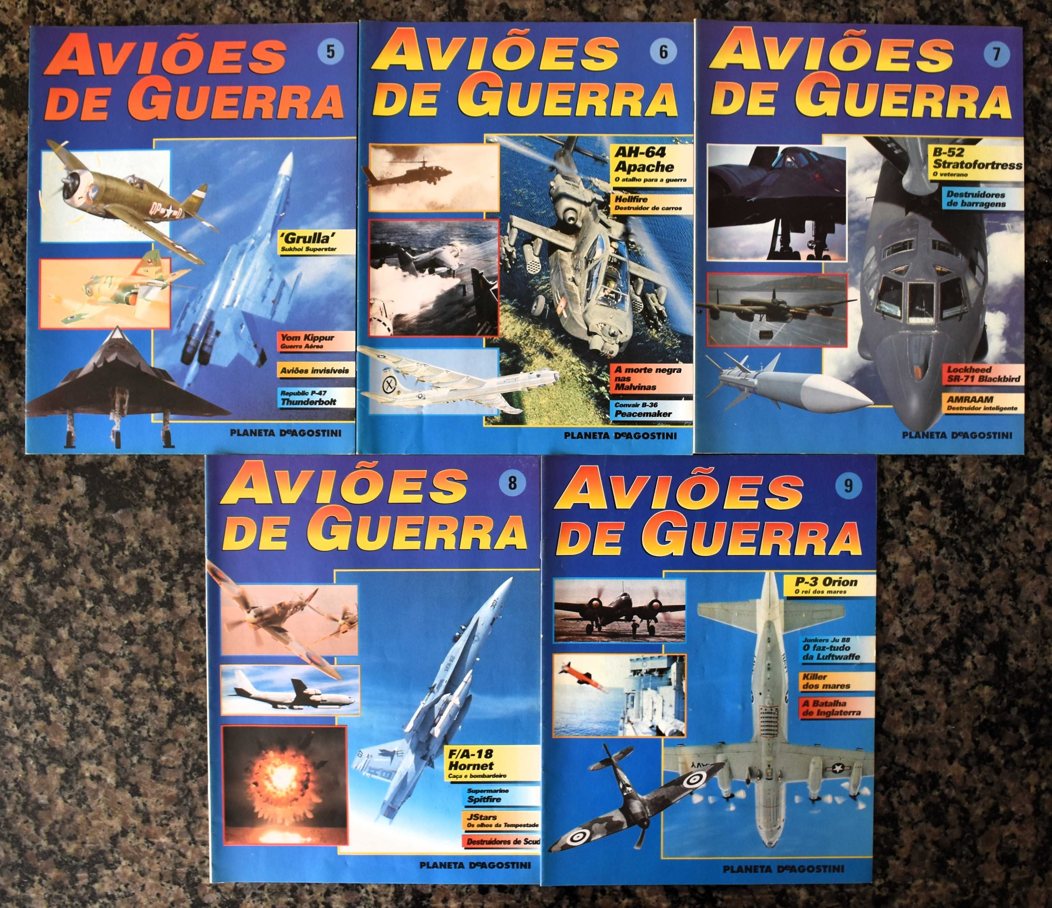 10 Fascículos "Aviões de Guerra"