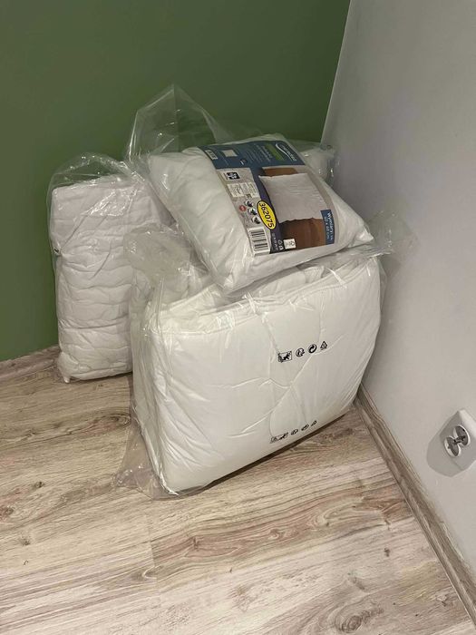 Kołdry, poduszki, komplety, bawełna, microfibra