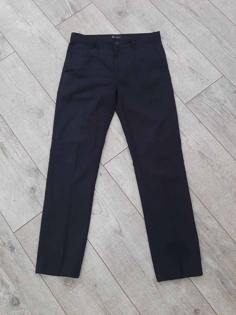 Школьные черные брюки Cubus/George на мальчика р.152 см
