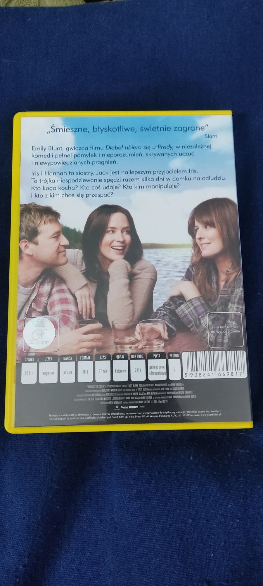 Siostra twojej siostry dvd Emily Blunt Gutek film